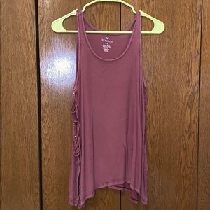 Lace up sides tank